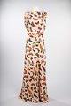 Image of Rose satin gown with butterfly print, 1937-1938